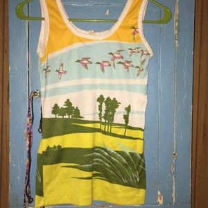 Vintage Women’s Retro Ducks amazing tank top